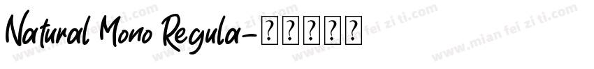Natural Mono Regula字体转换
